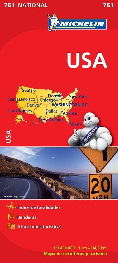 MAPA NATIONAL USA | 9782067173309 | VARIOS AUTORES