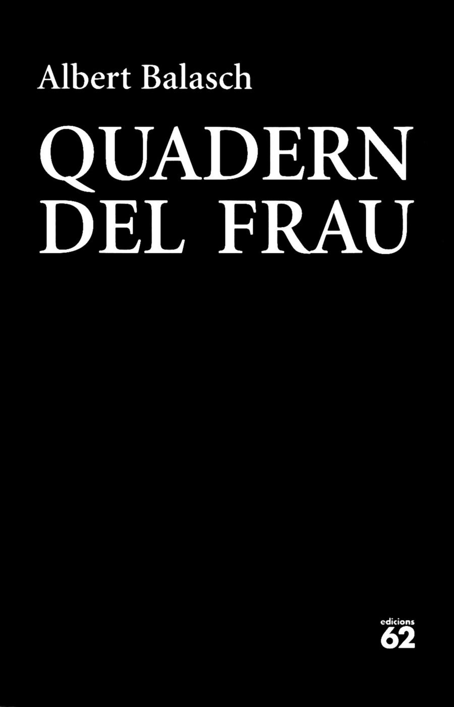 QUADERN DEL FRAU | 9788429774832 | ALBERT BALASCH MONTULL