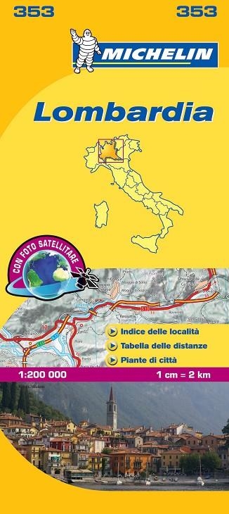 MAPA LOMBARDIA REGIONAL ITALIA | 9782067126619