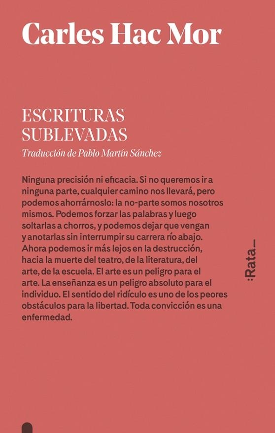 ESCRITURAS SUBLEVADAS | 9788416738014 | HERNÁNDEZ MOR, CARLES