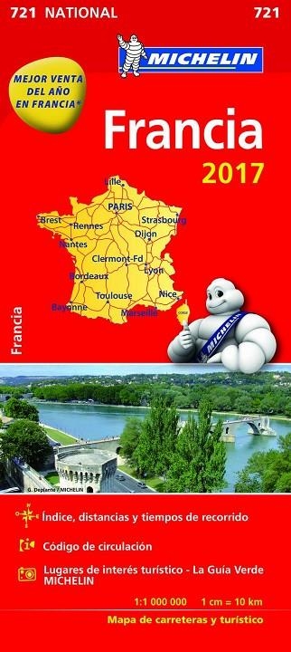 FRANCIA MAPA NATIONAL  | 9782067218659 | VARIOS AUTORES