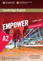 CAMBRIDGE ENGLISH EMPOWER FOR SPANISH SPEAKERS A2 STUDENT'S BOOK WITH ONLINE ASS | 9788490363133 | DOFF, ADRIAN/THAINE, CRAIG/PUCHTA, HERBERT/STRANKS, JEFF/LEWIS-JONES, PETER