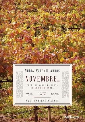 NOVEMBRE... | 9788494654176 | VALENTÍ ARBÓS, NÚRIA