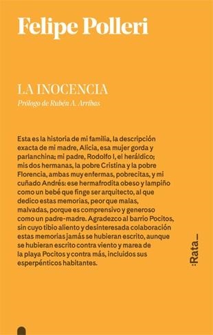 LA INOCENCIA | 9788416738236 | FELIPE POLLERI