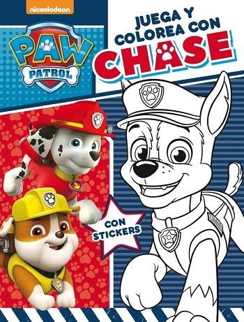 JUEGA Y COLOREA CON CHASE | 9788437201665 | NICKELODEON