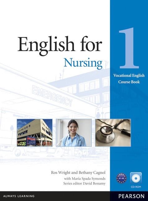 ENGLISH FOR NURSING LEVEL 1 COURSEBOOK AND CD-ROM PACK | 9781408269930 | BONAMY, DAVID