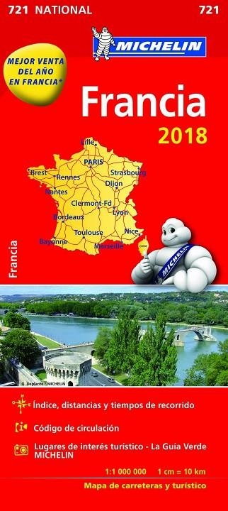 MAPA NATIONAL FRANCIA | 9782067226524 | VV.AA.