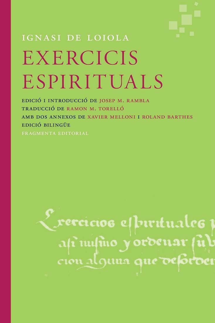 EXERCICIS ESPIRITUALS | 9788415518600 | IGNASI DE LOIOLA