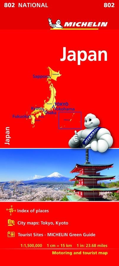 JAPON MAPA NATIONAL  | 9782067229259