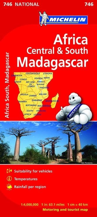 MAPA NATIONAL ÁFRICA CENTRO-SUR, MADAGASCAR | 9782067172555 | VV. AA.