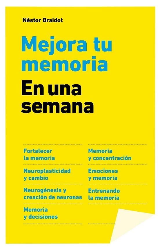 MEJORA TU MEMORIA EN UNA SEMANA | 9788498753875 | NESTOR BRAIDOT