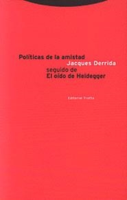 POLITICAS DE LA AMISTAD | 9788481642346 | DERRIDA, JACQUES