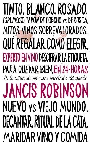 EXPERTO EN VINO EN 24 HORAS | 9788408202011 | ROBINSON, JANCIS