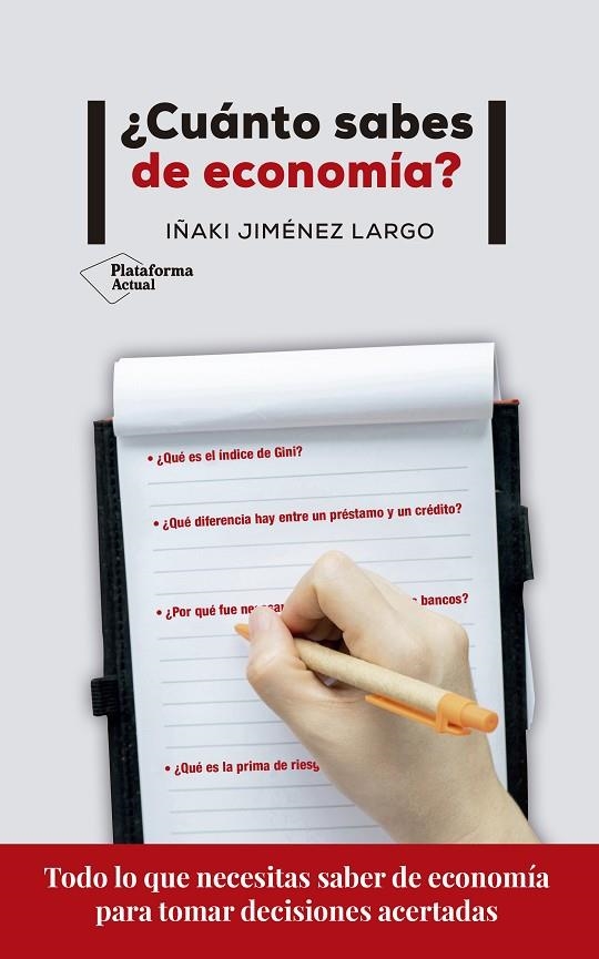 ¿CUÁNTO SABES DE ECONOMÍA? | 9788417622374 | JIMÉNEZ LARGO, IÑAKI