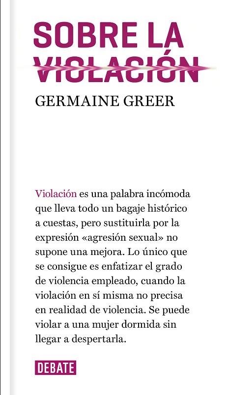 SOBRE LA VIOLACIÓN | 9788417636036 | GREER, GERMAINE