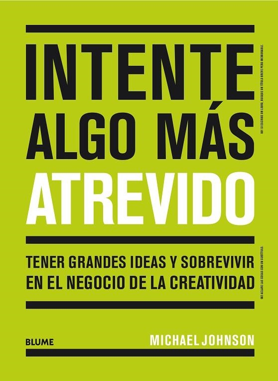 INTENTE ALGO MÁS ATREVIDO | 9788417492892 | JOHNSON, MICHAEL