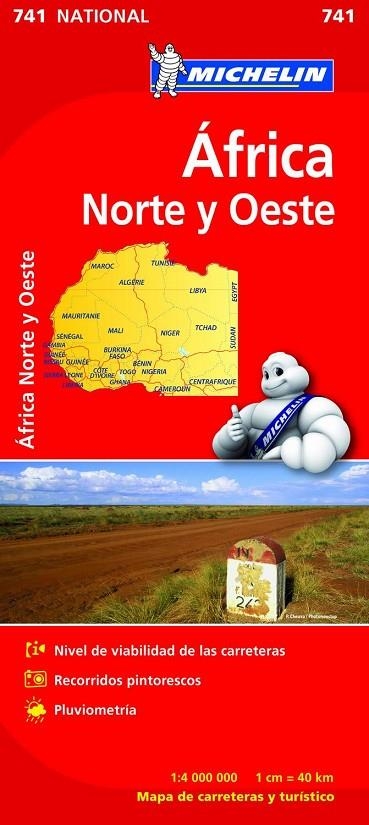 MAPA NATIONAL AFRICA NORTE Y OESTE | 9782067172180 | MICHELIN