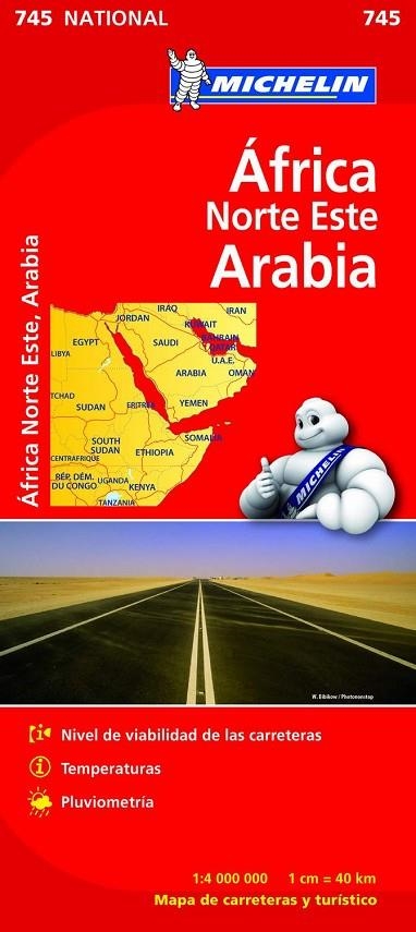 MAPA NATIONAL AFRICA NORTE ESTE ARABIA | 9782067172463 | MICHELIN