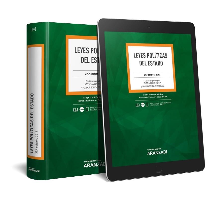 LEYES POLÍTICAS DEL ESTADO (PAPEL + E-BOOK) | 9788491976837 | ALBERTI ROVIRA, ENOCH / GONZÁLEZ BEILFUSS, MARKUS