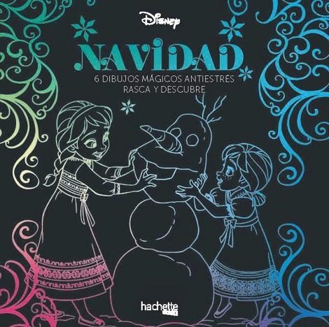 ARTETERAPIA. NAVIDAD DISNEY. 6 DIBUJOS MÁGICOS ANTIESTRÉS. RASCA Y DESCUBRE | 9788417586454 | DISNEY