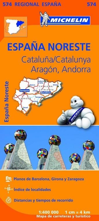 MAPA CATALUNYA, ARAGON, ANDORRA | 9782067184251 | VV.AA.