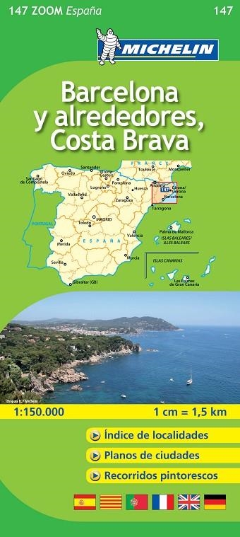 MAPA BARCELONA Y ALREDEDORES COSTA BRAVA | 9782067140660 | VARIOS AUTORES