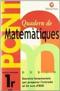 PONT MATEMATIQUES 1 ESO | 9788478874972 | VIUDEZ SANCHEZ, MARIA ANGELS