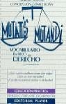 MUTATIS MUTANDI VOCABULARIO BASICO DEL DERECHO | 9788435907446 | VVAA