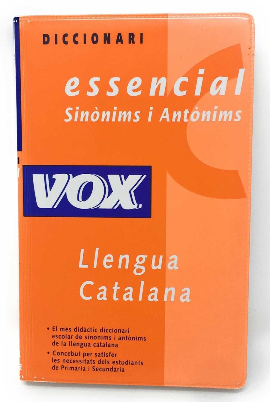 DICCIONARI ESSENCIAL SINONIMS I ANTONIMS LLENG.CAT | 9788471539564