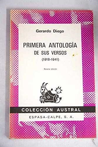 1ª ANTOLOGUIA DE SUS VERSOS (1918-1941) | 9788423902194 | DIEGO, GERARDO