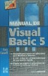 VISUAL BASIC 5, MANUAL DE | 9788448112110 | CORNELL, GARY