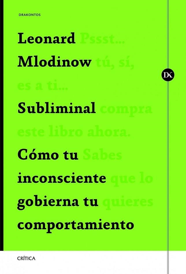 SUBLIMINAL | 9788498925388 | MLODINOW, LEONARD