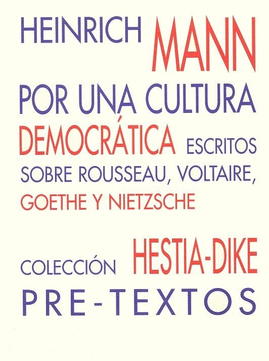 POR UNA CULTURA DEMOCRATICA | 9788481911039 | MANN, H.