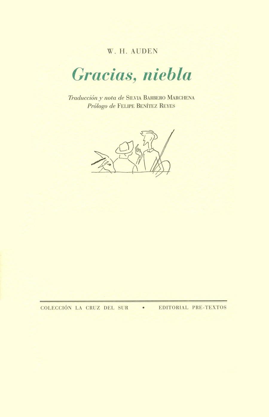 GRACIAS, NIEBLA | 9788481910841 | AUDEN