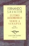 ULTIMO DESEMBARCO, EL : VENTE A SINAPIA | 9788423918683 | SAVATER,FERNANDO