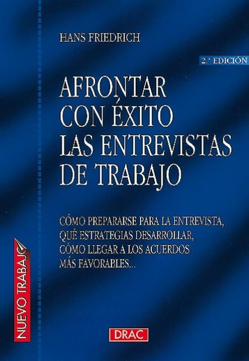 AFRONTAR CON EXITO LAS ENTREVISTAS DE TRABAJO | 9788488893437 | FRIEDRICH, HANS