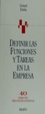 DEFINIR LAS FUNCIONES Y TAREAS EN LA EMPRESA | 9788423413614 | VOIRIN, GERARD