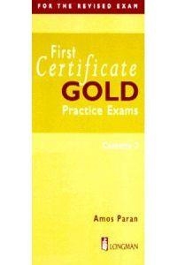 FIRST CERTIFICATE GOLD PRACTICE EXAMS WITH KEY | 9780582279209 | PARAN, AMOS