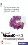 VISUAL C++6.0 , MANUAL DEL PROGRAMADOR | 9788448121273 | ZARATIAN , BECK