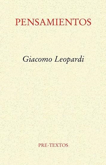 PENSAMIENTOS | 9788481911909 | LEOPARDI , GIACOMO