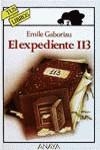 EXPEDIENTE 113, EL | 9788475252018 | Gaboriau, Emile