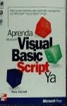 VISUAL BASIC SCRIPT YA, APRENDA | 9788448120047 | CORNELL, GARY