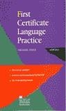 FIRST CERTIFICATE LANGUAGE PRACTICE WITH KEY | 9780435281663 | VINCE, MICHAEL