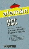 ALEMAN ITER 2000 ALEMAN-ESPAÑOL / ESPAÑOL-ALEMAN | 9788430311606 | SOPENA GIL, JORDI