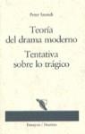 TEORIA DEL DRAMA MODERNO.TENTATIVA SOBRE LO TRAGIC | 9788423324279 | SZONDI, PETER