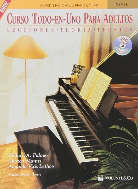 CURSO TODO EN 1 ADULTOS 1+CD PIANO | 9788863881998