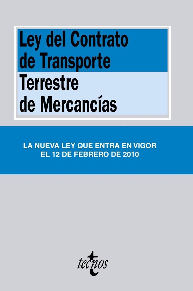 LEY DEL CONTRATO DE TRANSPORTE TERRESTRE DE MERCANCÍAS | 9788430950409 | AA.VV.