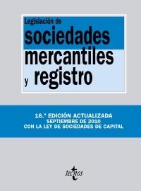 LEGISLACION DE SOCIEDADES MERCANTILES Y REGISTRO | 9788430950904 | AA.VV.