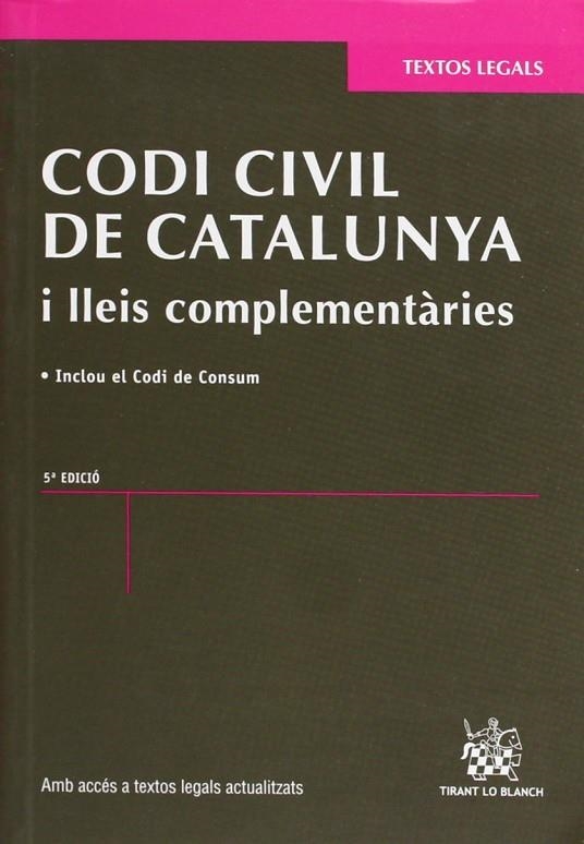 CODI CIVIL DE CATALUYA. 5ª EDICION | 9788490332726 | SOLÉ RESINA, JUDITH