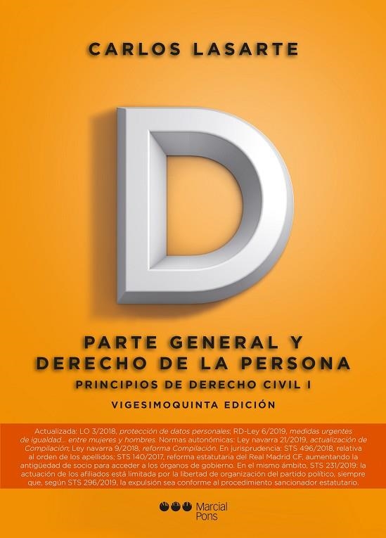 PRINCIPIOS DE DERECHO CIVIL | 9788491236719 | LASARTE ÁLVAREZ, CARLOS